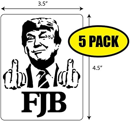 FJB אצבעות אצבעות אצבעות ויניל מדבקות מדבקות | Peel & Stick | מצחיק, הומור, מתנה, פוליטי, טראמפ,